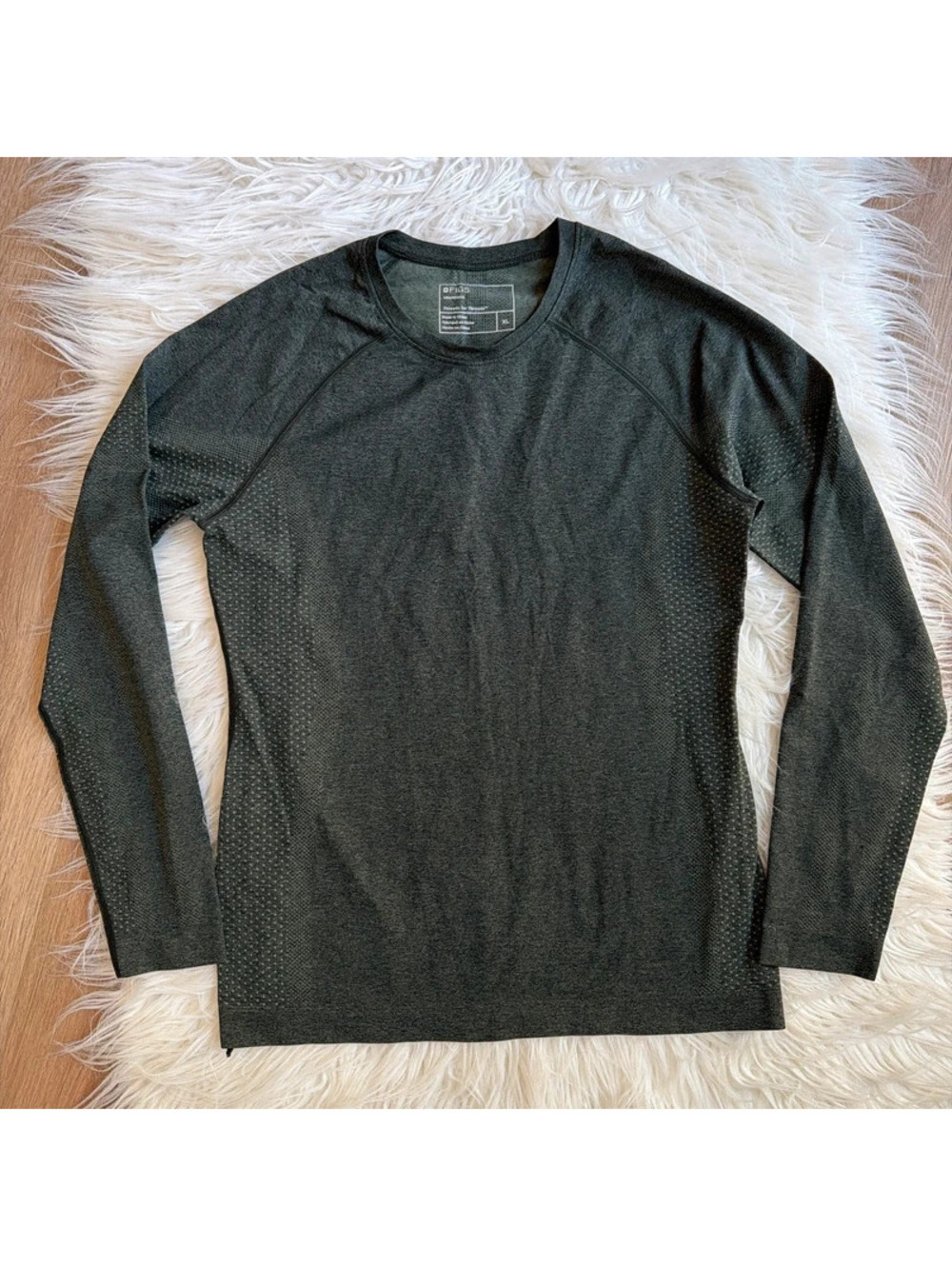 Figs green long sleeve top size XL